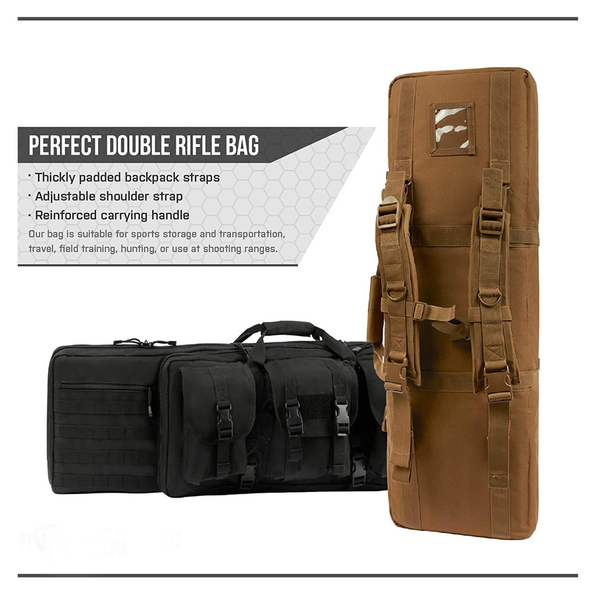 Classical Tactical Double Long Gun Case Bag for Hunting Shooting Range