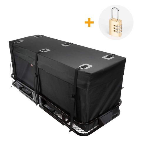 Heavy Duty Hitch Mount Cargo Carrier Roomy Durable Tarpaulin Roof Cargo Carrier Bag