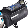 Bike Handlebar Bag Waterproof Touchscreen Phone Holder, 4-Layer Protection Handlebar Bags for Bicycles Pouch for Handlebars, MTB, Road, Mountain Cycling Bag