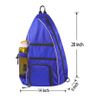 Reversible Crossbody Sling Backpack Tennis Racket Bag and Travel Sports Bag