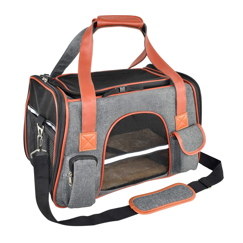 Pet Outdoor Carry Backpack Portable Puppy Travel Tote Bag Collapsible Pet Cage