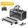 Pet Carrier with Detachable Wheels for Small and Medium Dogs Cats