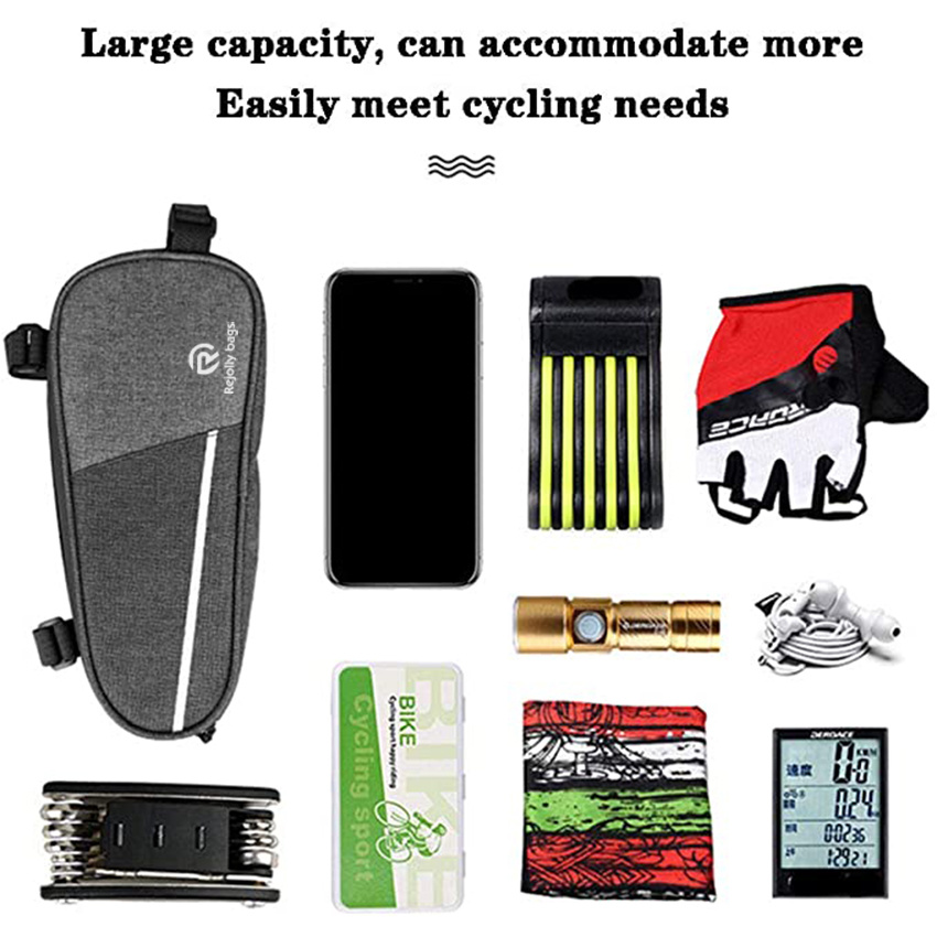 Bicycle Triangle Bag Bicycle Cross Bar Bag Frame Bag Waterproof Bicycle Bag Professional Cycling Bag