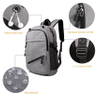 Basketball Backpack USB Charge Schoolbag Lightweight Daypack for Travel Hiking Cycling