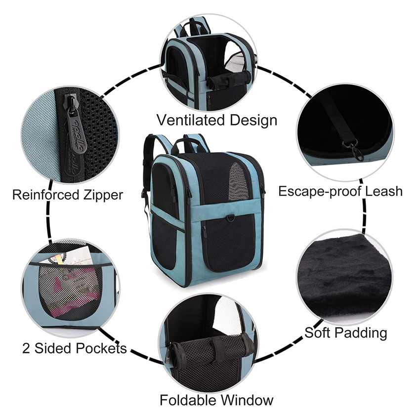 Durable Pet Accessories Bag Outdoor Pet Cage Travel Dog Carrier Bag