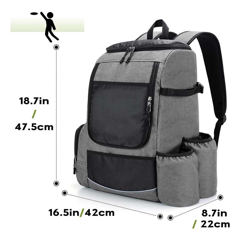 Large Frisbee Bag Outdoor Travel Bag Disc Golf Backpack Disc Sports Accessories Bag