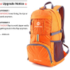 Hot Sale Lightweight Packable Durable Travel Hiking Backpack Orange Daypack