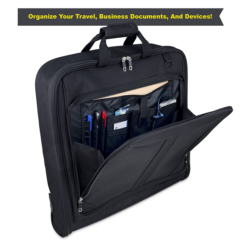 Weekend Getaway Premium Bag Suit Carry on Garment Bag for Travel and Business Trips