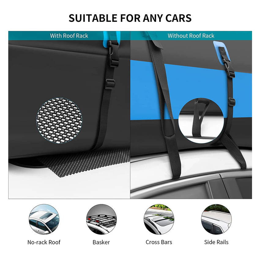 High Capacity Rooftop Cargo Carrier Bag Outdoor Camping Barbecue Equipment Roof Bag for All Cars