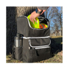 Ultra-Large Capacity Frisbee Golf Backpack Light Durable Black Disc Golf Bag Pet Toys