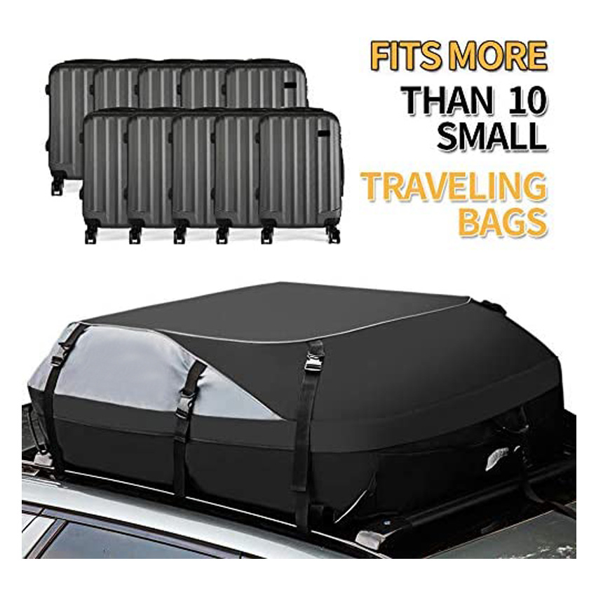 Thickened Waterproof Duty Car Roof Top Carrier Cargo Roof Bag Travel Luggage Bags