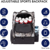 with 20+ Disc Capacity Carry Golf Bag for Disc Golf Starter Set Two Side Storage Pockets Disc Golf Backpack Bag