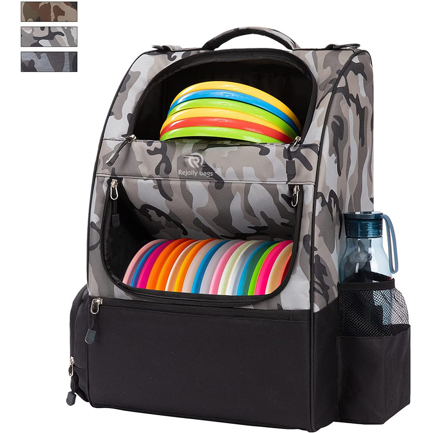 with 20+ Disc Capacity Carry Golf Bag for Disc Golf Starter Set Two Side Storage Pockets Disc Golf Backpack Bag
