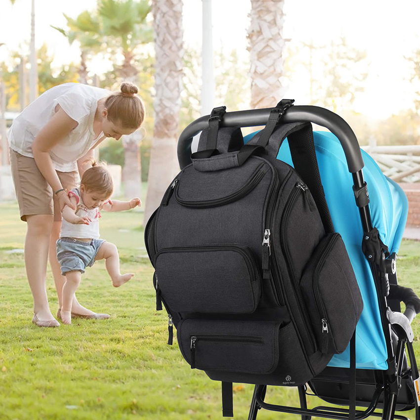 Large Storage with Portable Changing Pad Travel Water Resistant Baby Diaper Backpack for Men Women with Insulated Pockets Diaper Bag Backpack