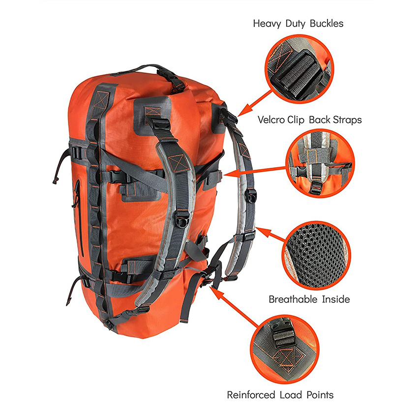 1680d Heavy Duty Waterproof Duffel Bag for Boating, Motorcycling, Hunting, Camping Duffel Bag