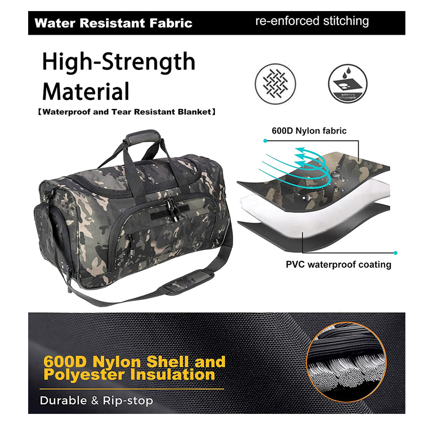 Gym Bag Tactical Duffle Bag Military Travel Work out Bags Sports Bag