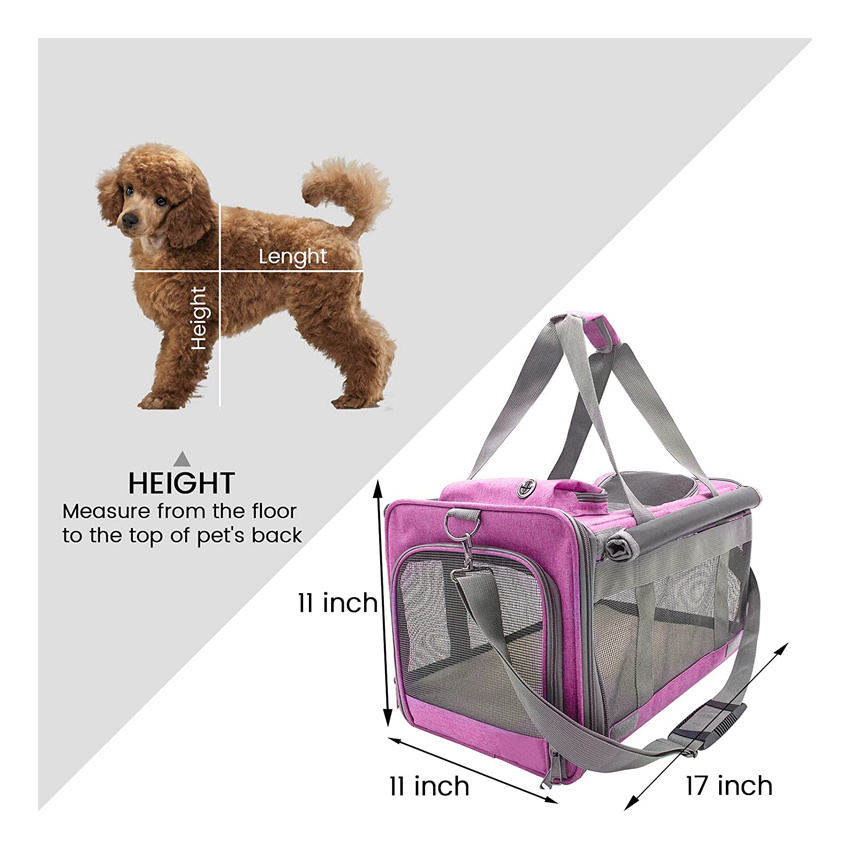 Pet Supply Dog Carrier Bag Pet Cage Travel Tote Bag for Dog and Cat