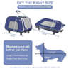 Pet Rolling Carrier with Wheels Collapsible and Breathable Travel Rolling Tote Bag