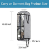 Closet Storage Hanging Clothes Carry on Moving Bags for Suit Travel Cover Garment Bag