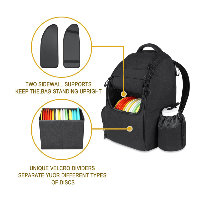 Multifunctional Casual Disc Golf Rounds Backpack Outdoor Sports Frisbee Disc Golf Bag