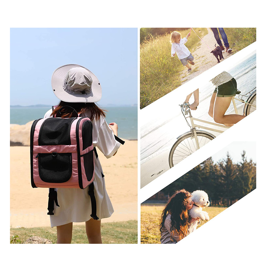 China Wholesale Pet Product Dog Cage Cat Carrier Bag Pet Backpack