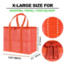 Large Capacity Insulated Bag Food Delivery Bag Picnic Basket Lunch Bag