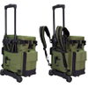 Rejolly Outdoors Rolling Tackle Box with Wheels - Waterproof Storage 4 Rod Holders Fish Tackle Bag