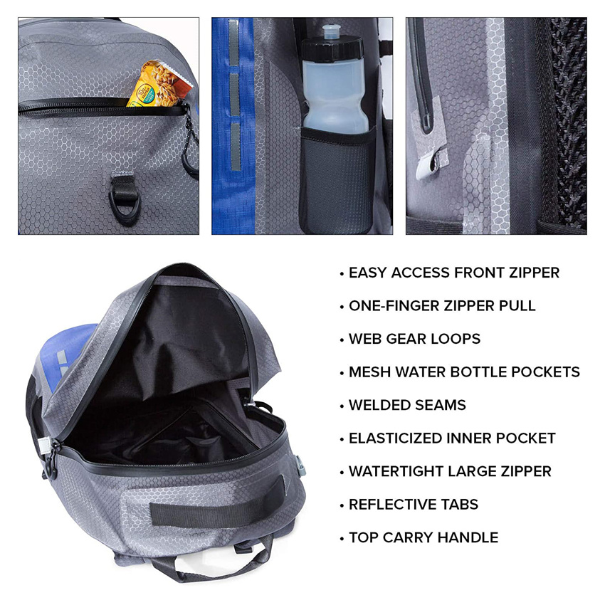 Waterproof Backpack Submersible Floating TPU Coated Durable Nylon Outdoor Sports Dry Bag