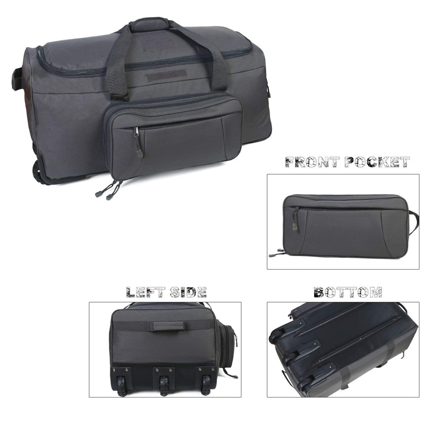 Large Capacity Luggage Bag Rolling Travel Bag Outdoor Trolley Bag