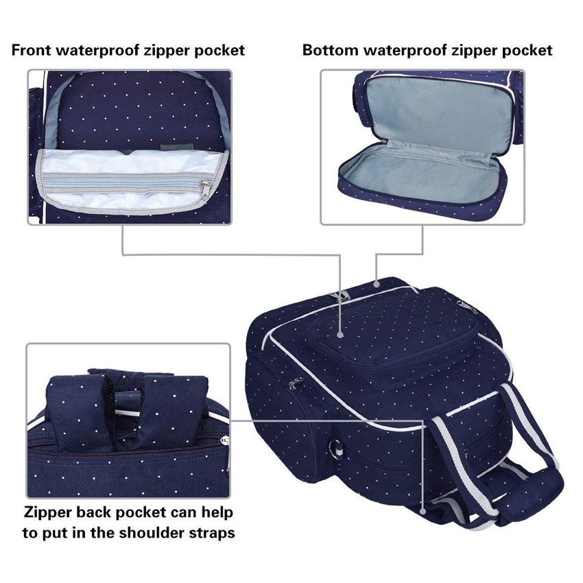 Fashion Large Capacity Baby Bags Wholesale Multifunctional Diaper Bag Travel Woman Backpack Bag