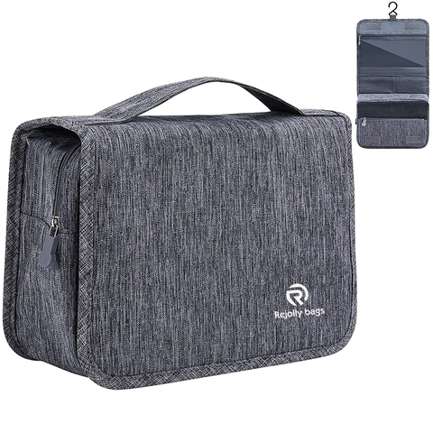 Toiletry Hanging Water-resistant Travel Organizer for Accessories, Shampoo, Full Sized Container, Toiletries Cosmetic Bag RJ21673