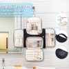 Travel Hanging Water-Resistant Makeup Bag,Large Travel Toiletry Organizer For Full Sized Toiletries And Cosmetics Cosmetic Bag RJ21674