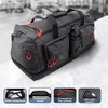 Large Black Duffle with 7 Pockets and Separate Bottom Section for Outdoor Travel Bag