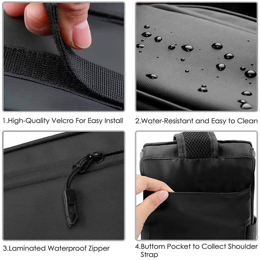 Bike Reflective Water Resistant Bicycle Saddle Panniers Trunk Storage Bag Cycling Back Seat Cargo Carrier Pouch