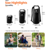 Waterproof Roll Top Backpack Floating Dry Sack Pouch Adjustable Shoulder Strap for Kayak Boat Fishing Rafting Swimming Water Sports Drifting Dry Bag
