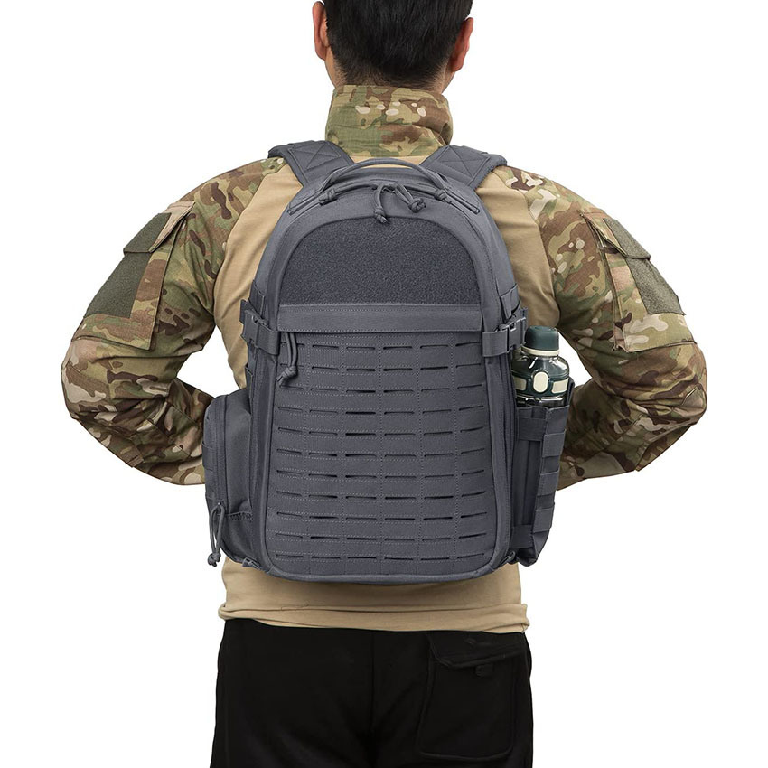 Military Style 35L Tactical Backpack Gym for Men Molle Rucksack Small Bug out Bag 24 Hour Assault EDC Pack School Daypack Motorcycle Backpack Bag