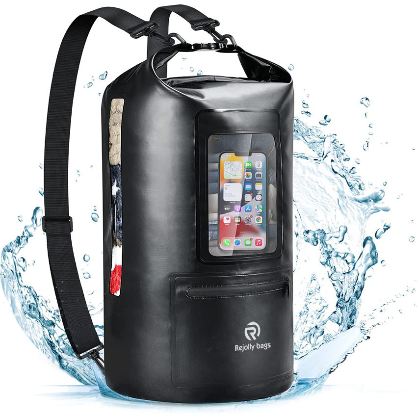 Dry Bag Backpack 20L Dry Sack Waterproof Bag with Bottle Holder Lightweight Dry Storage Bag