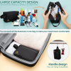 Water-Resistant Shaving Bag for Toiletries Accessories Storage Bags with Divider and Handle for Cosmetics Toiletries Brushes Tools Toiletry Bag