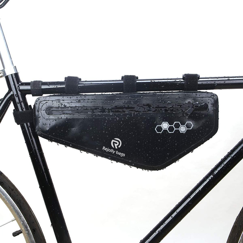Bike Frame Bag Waterproof Triangle Storage Under Top Tube Bag for Large Size Road Bike Pouch Storage Bag Cycling Mountain Accessories Bicycle Bag