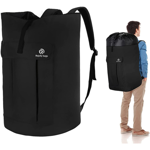 Extra Large Heavy Dutywith Straps and Belt for College Students Portable for Dorm Room, Sturdy Waterproof Laundry Hamper for Travel Laundry Bag