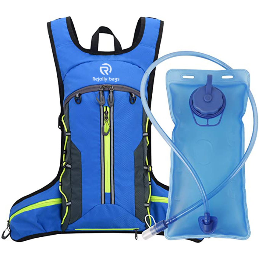 2L Water Bladder, Water Bladder Bottle Storage Backpack Suitable for Rave, Festival, Hiking, Running, Cycling, Camping, Skiing Hydration Backpack