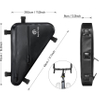 Large Capacity 100% Waterproof 5 Velcro Triangle Bicycle Bag Under Top Tube Bag Bike Pouch for Mountain Road Bike Tools Accessories Bicycle Bag