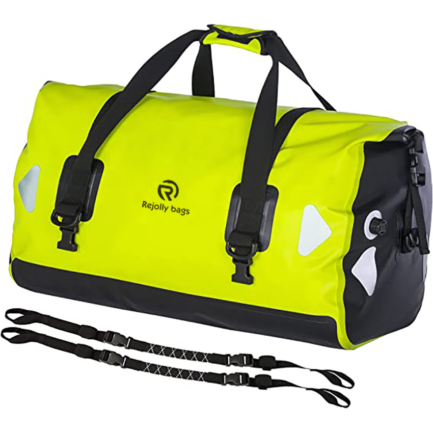 Waterproof Travel Duffel Backpack with Rope Straps and Inner Pocket for Hiking, Camping, Boating, Surfing Bag