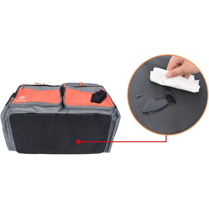 Multi-Pocket Dual Compartment Water Resistant Fishing Tackle Box Storage Bags Portable for Camping, Picnic, BBQ, Fishing Gear Storage Fishing Fish Bag