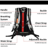 Waterproof Dry Bag Backpack 30L Lightweight TPU Floating Dry Sack for Kayaking Fishing Camping Boating Hiking Men Women with Padded Straps Breathing System