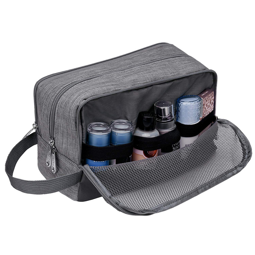 Nylon Lightweight Shaving Bag for Men and Women Small Toiletry Bag