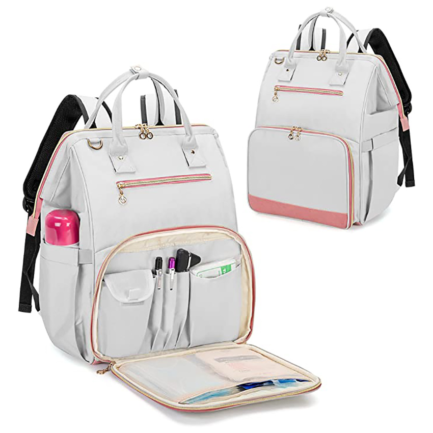 Nurse Bag for Work Supplies Backpack with Laptop Sleeve for Home Care Medical Students and More