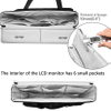 Screen/TV Transport Case for 24" Displays Padded Monitor Carrying Travel Bag with Accessories Tote Bag