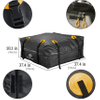 15 Cubic Feet Car Rooftop Cargo Carrier Bag - Cargo Bag Compatible Cars with Rack/Rail/Cross Bar Bag
