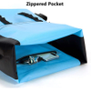 Waterproof TPU Backpack 24L Roll-Top with Rod Holder for Fishing, Hiking, Camping, Kayaking, Rafting Dry Backpack
